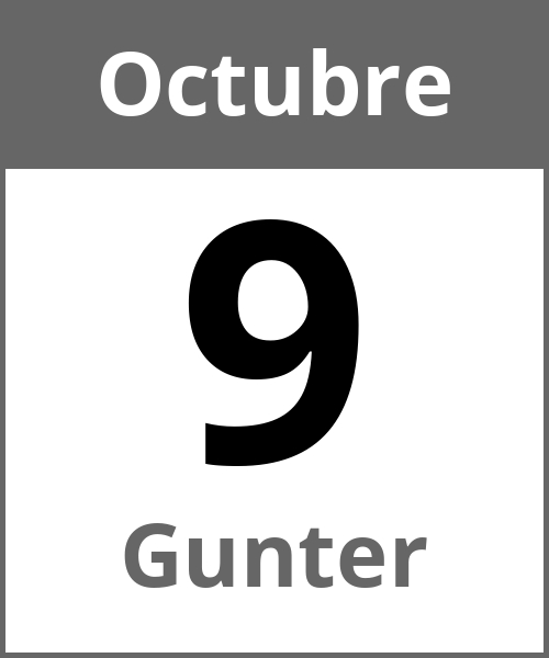 Fiesta Gunter Octubre 9.10.