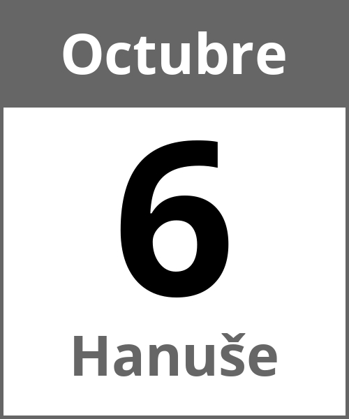 Fiesta Hanuše Octubre 6.10.