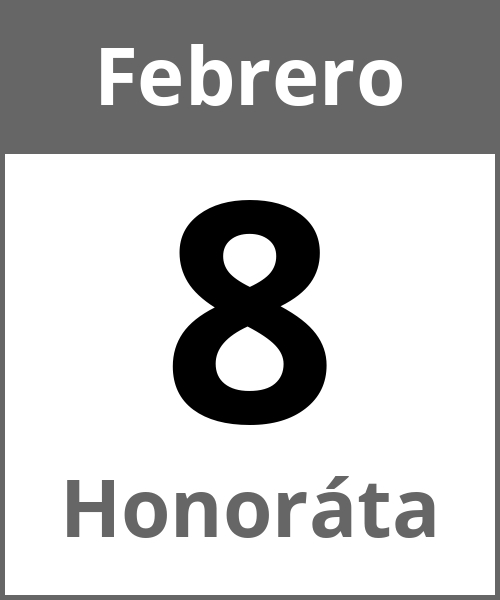 Fiesta Honoráta Febrero 8.2.