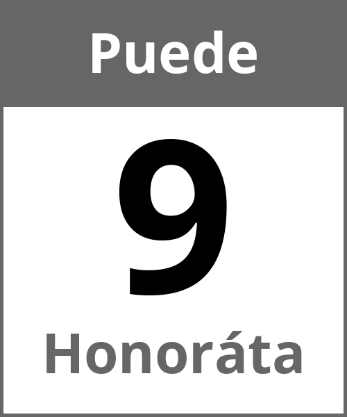 Fiesta Honoráta Puede 9.5.