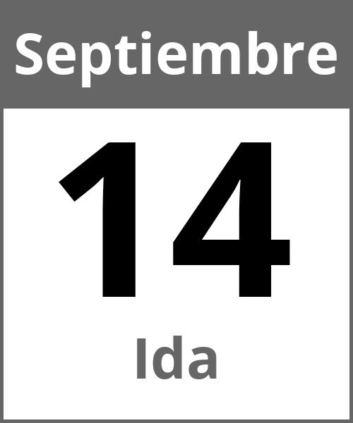 Fiesta Ida Septiembre 14.9.