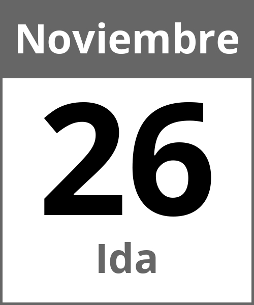 Fiesta Ida Noviembre 26.11.