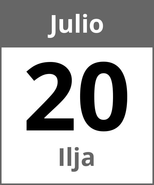 Fiesta Ilja Julio 20.7.