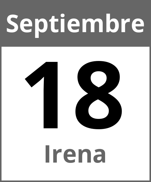 Fiesta Irena Septiembre 18.9.