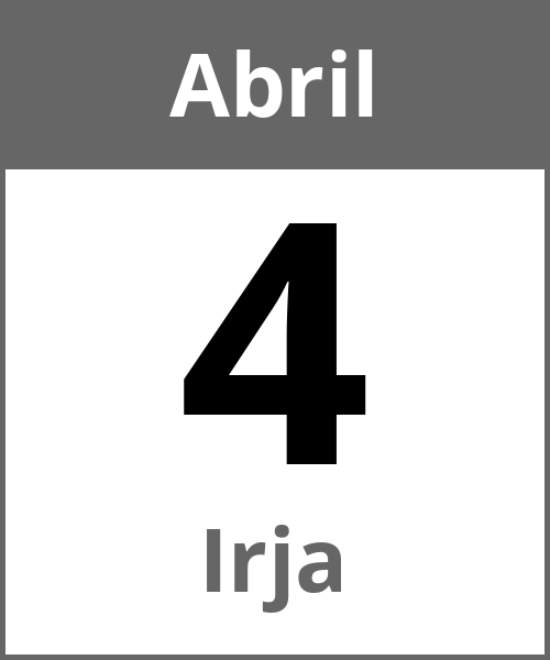 Fiesta Irja Abril 4.4.