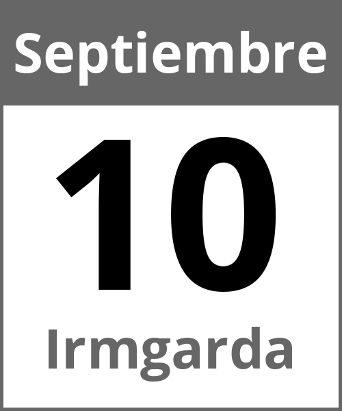 Fiesta Irmgarda Septiembre 10.9.