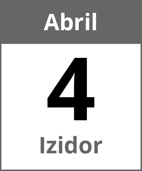 Fiesta Izidor Abril 4.4.