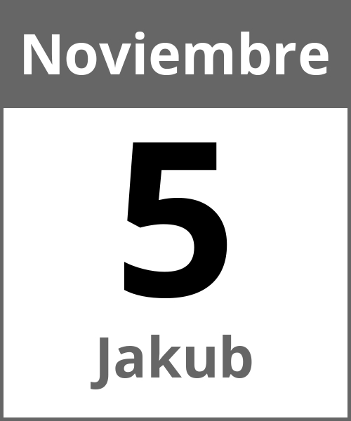 Fiesta Jakub Noviembre 5.11.