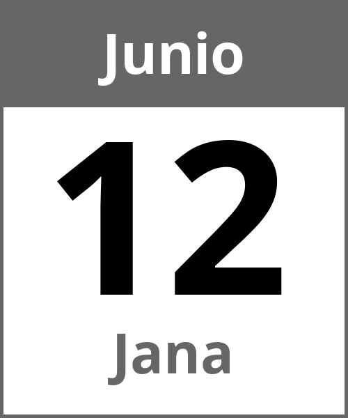 Fiesta Jana Junio 12.6.