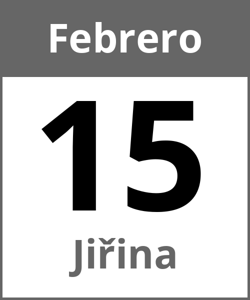 Fiesta Jiřina Febrero 15.2.