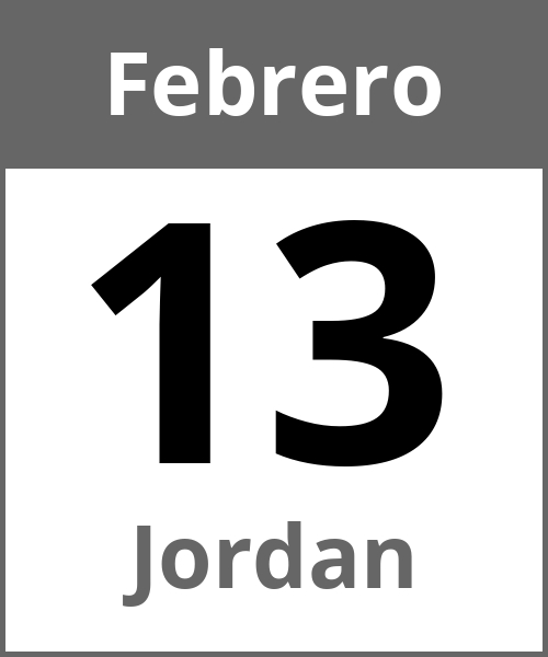 Fiesta Jordan Febrero 13.2.