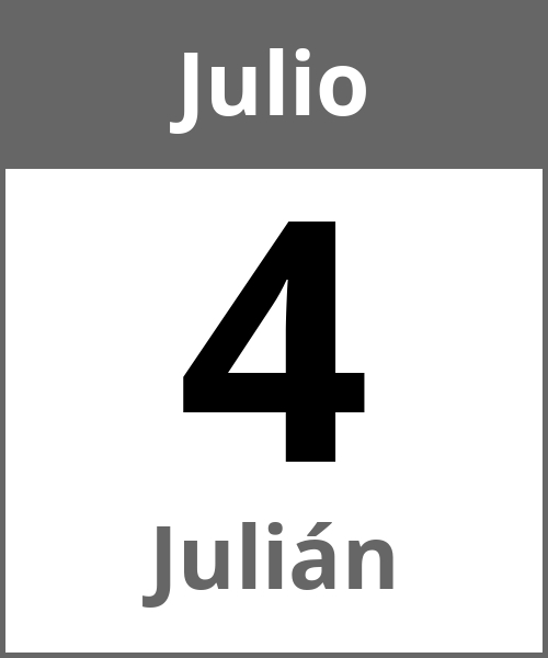 Fiesta Julián Julio 4.7.