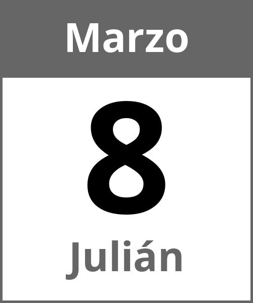 Fiesta Julián Marzo 8.3.