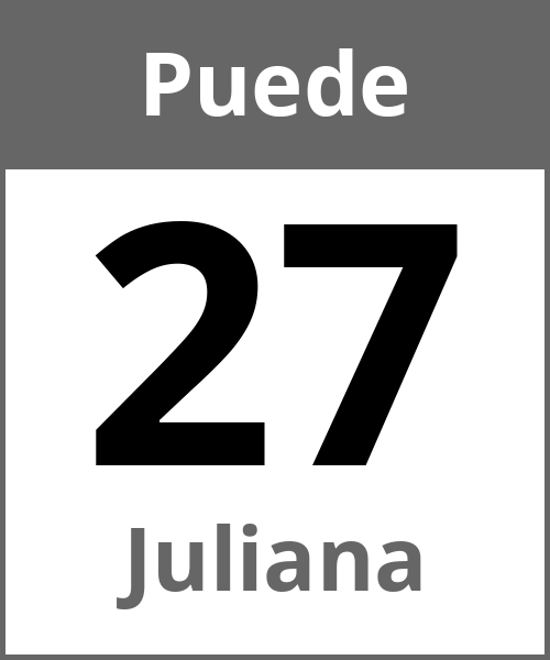 Fiesta Juliana Puede 27.5.