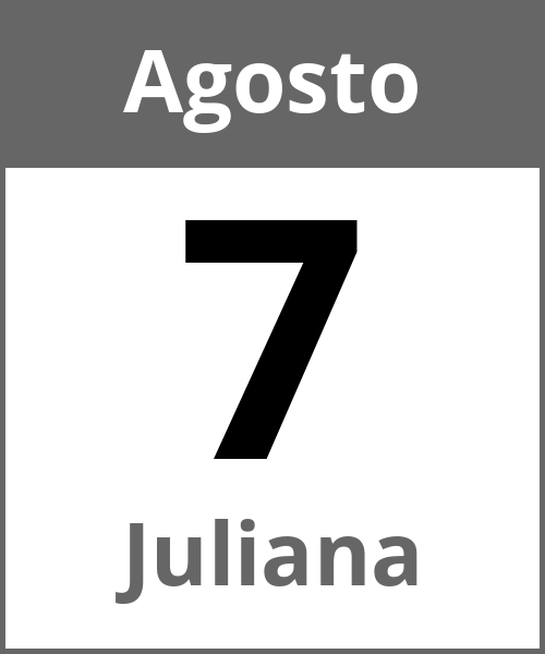 Fiesta Juliana Agosto 7.8.