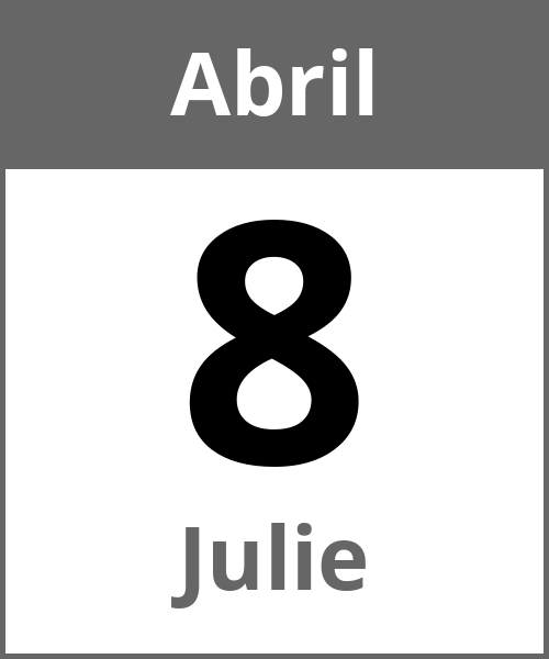 Fiesta Julie Abril 8.4.