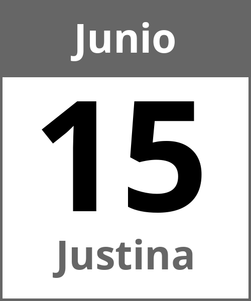 Fiesta Justina Junio 15.6.