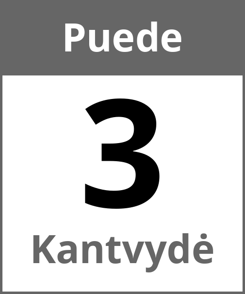 Fiesta Kantvydė Puede 3.5.