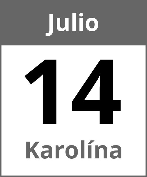 Fiesta Karolína Julio 14.7.