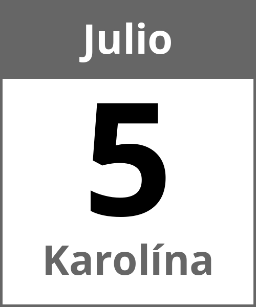 Fiesta Karolína Julio 5.7.