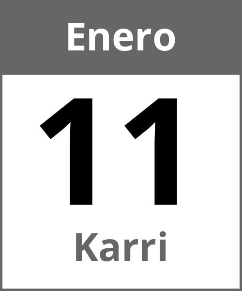 Fiesta Karri Enero 11.1.