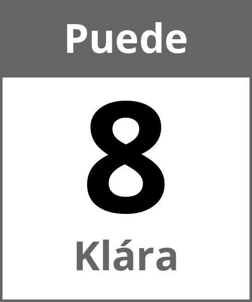 Fiesta Klára Puede 8.5.