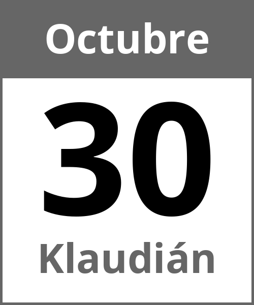 Fiesta Klaudián Octubre 30.10.