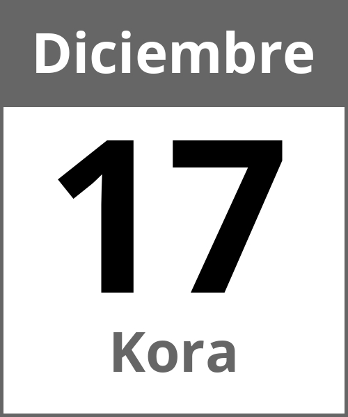 Fiesta Kora Diciembre 17.12.