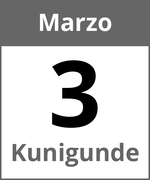 Fiesta Kunigunde Marzo 3.3.