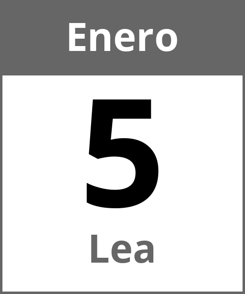 Fiesta Lea Enero 5.1.