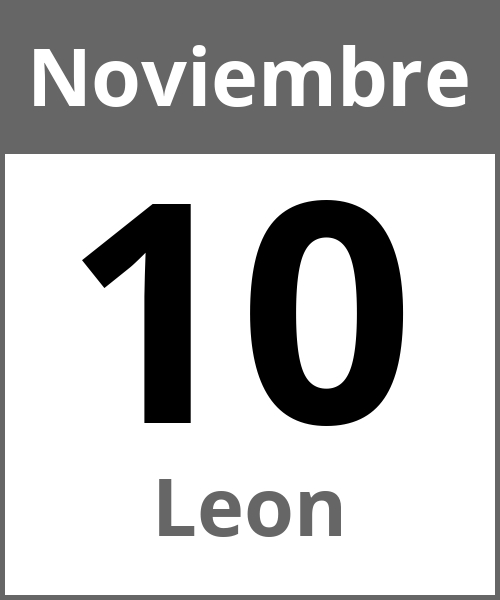 Fiesta Leon Noviembre 10.11.