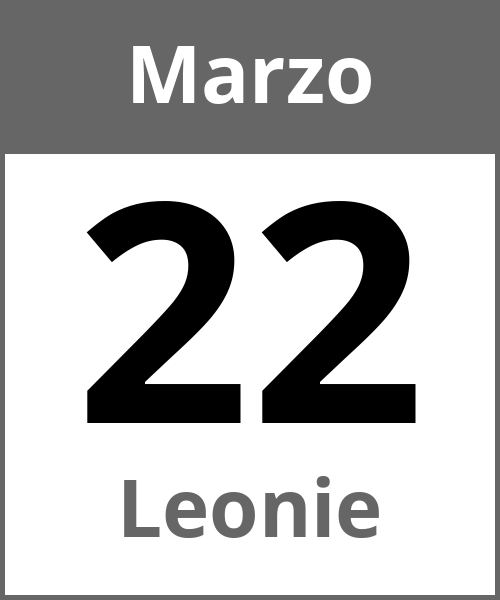 Fiesta Leonie Marzo 22.3.