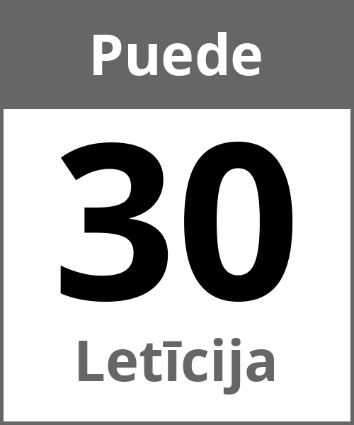 Fiesta Letīcija Puede 30.5.