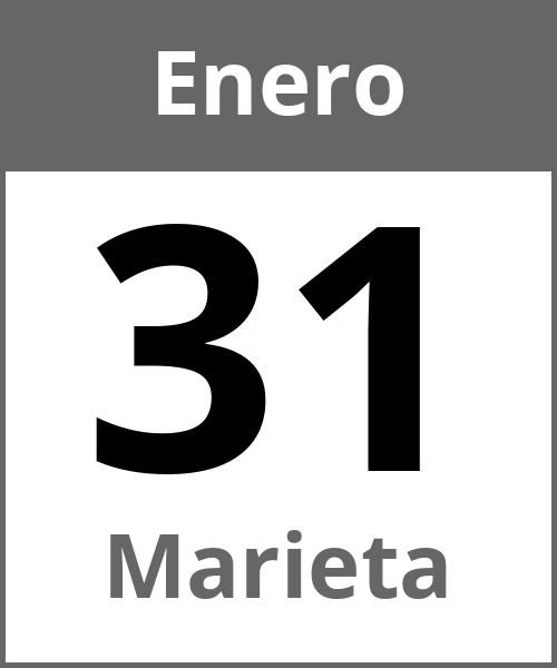 Fiesta Marieta Enero 31.1.