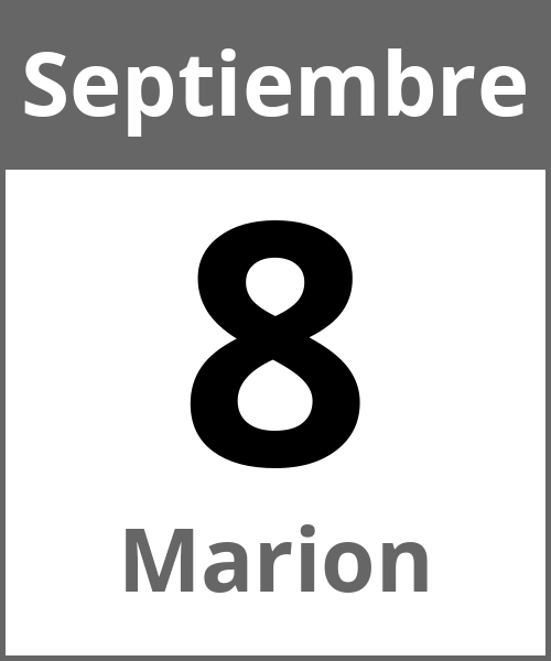 Fiesta Marion Septiembre 8.9.