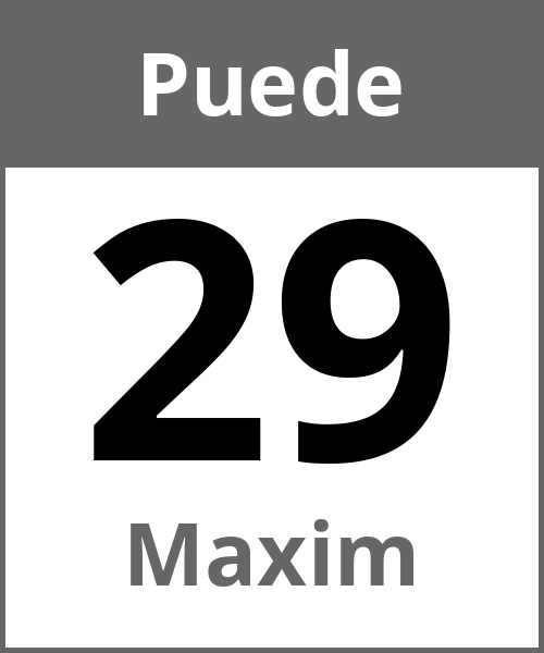 Fiesta Maxim Puede 29.5.