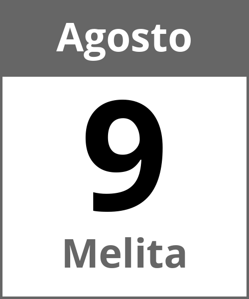 Fiesta Melita Agosto 9.8.