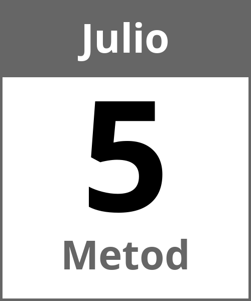 Fiesta Metod Julio 5.7.