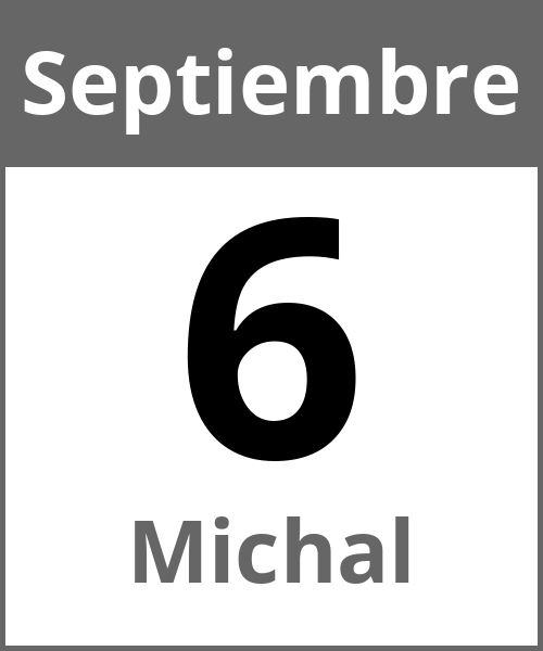 Fiesta Michal Septiembre 6.9.