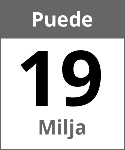 Fiesta Milja Puede 19.5.