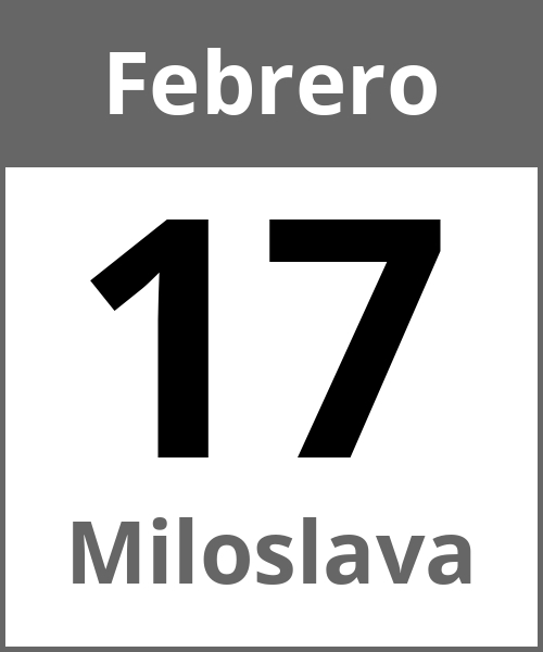 Fiesta Miloslava Febrero 17.2.