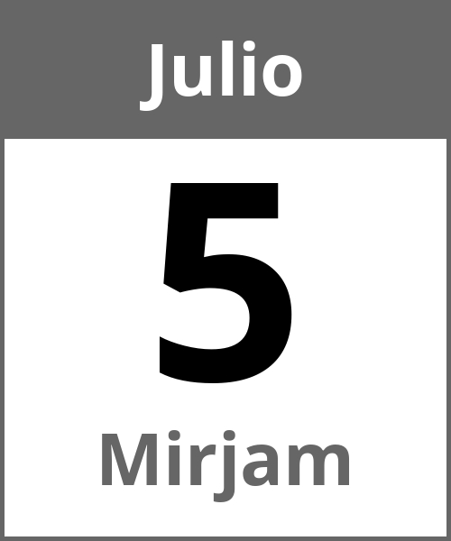 Fiesta Mirjam Julio 5.7.