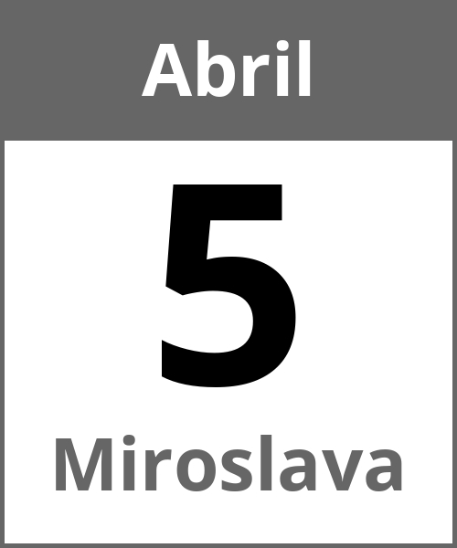 Fiesta Miroslava Abril 5.4.