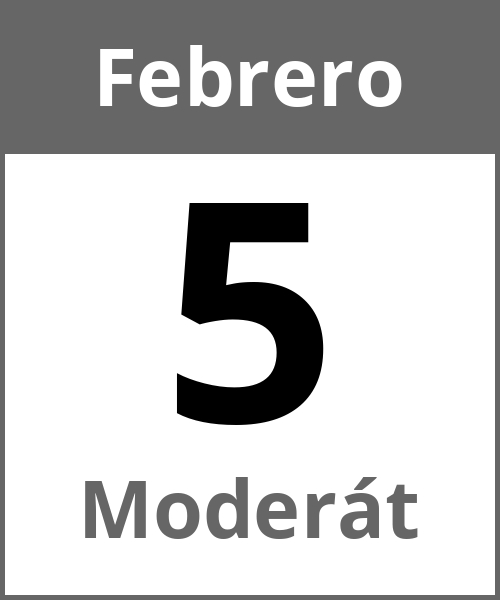 Fiesta Moderát Febrero 5.2.