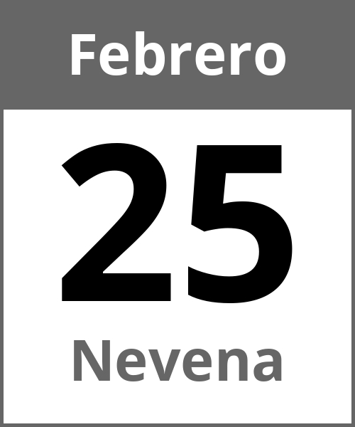 Fiesta Nevena Febrero 25.2.