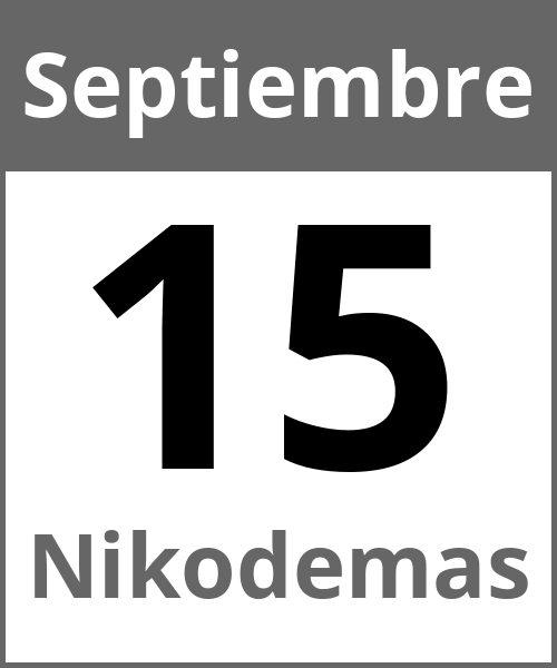 Fiesta Nikodemas Septiembre 15.9.