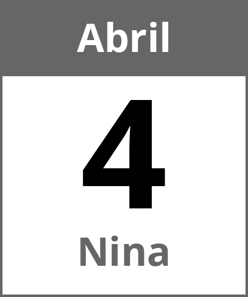 Fiesta Nina Abril 4.4.