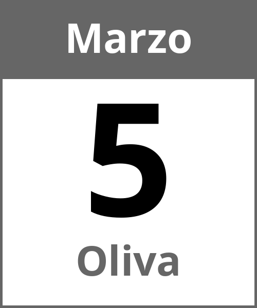 Fiesta Oliva Marzo 5.3.