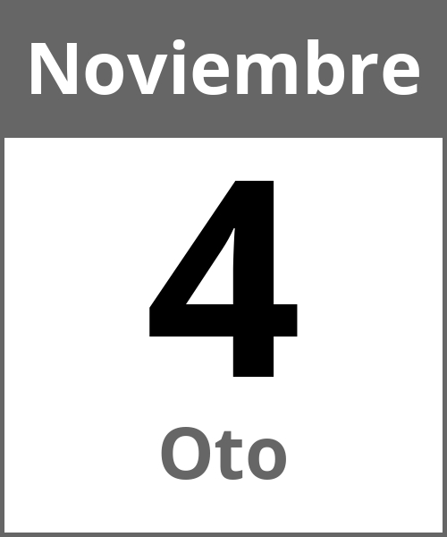 Fiesta Oto Noviembre 4.11.