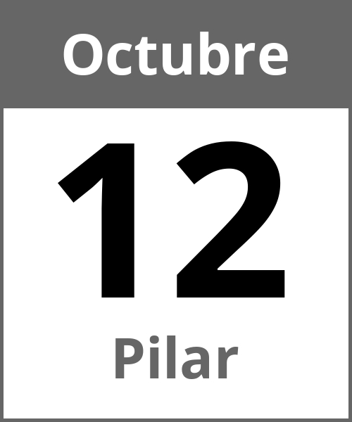 Fiesta Pilar Octubre 12.10.